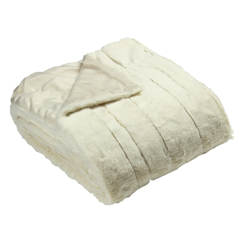 Berwick Throw Blanket, W140 x L200cm, Cream