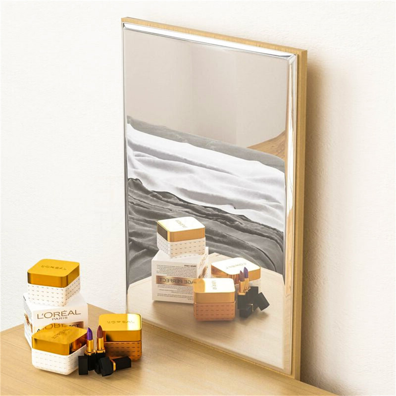 Wafrt Dressing Table with Mirror, Beige