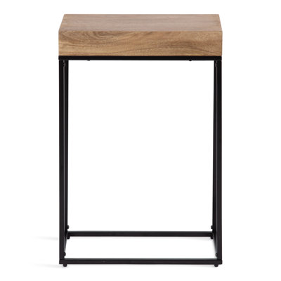 Cronus Solid Wood Top End Table