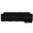 Upholstered Modular Sofa Sectional With Ottoman-1391795211