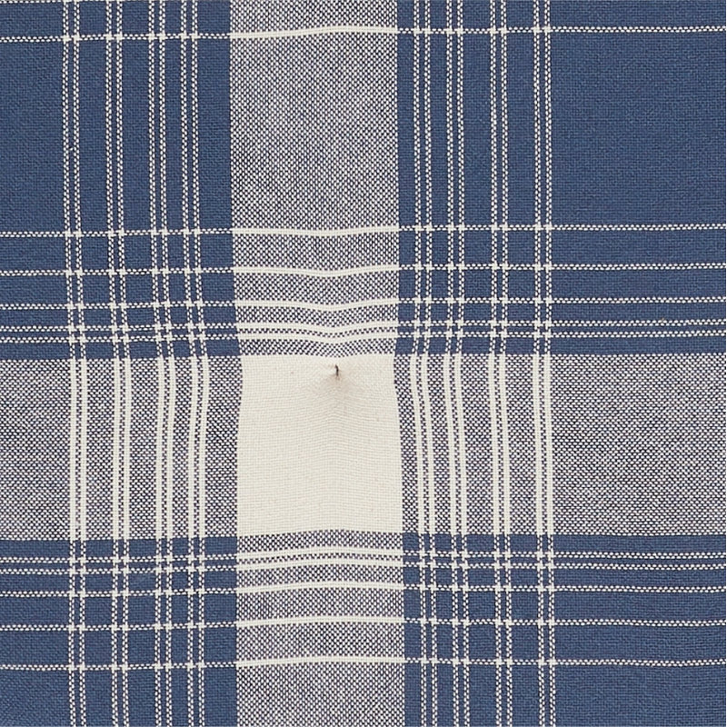 Coussin de chaise Colonial, Bleu / brun clair écossais