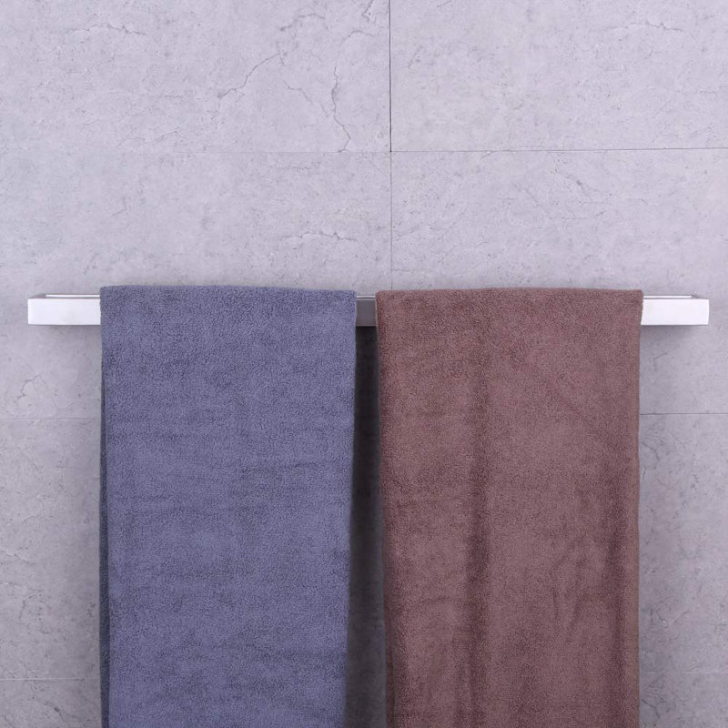Barre à serviettes en acier inoxydable SUS 304, rangement mural moderne pour salle de bain, H 2,76 po x l 30 po x P 1,96 po