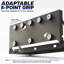 Support à clavier magnétique rabattable noir 24 po VIVO, plateau à clavier pliable