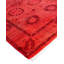 Tapis rouge 3 pi x 9 pi 3 po Deccani One-of-a-Kind Deccani