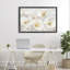 Élégant cadre flottant floral blanc, design par Petal Prints Design-605030532-605030530