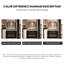 Meuble-lavabo autoportant 47,64 po en bois massif rétro avec miroir intelligent-936504643