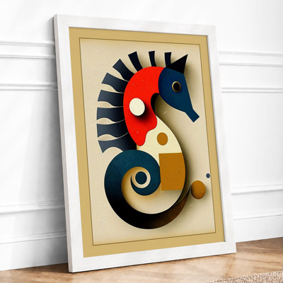 Geometric Seahorse Art Deco - Print