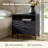 Lindley 28"W Modern 2-Drawer End Table with Charging Port and Open Shelf-846520897