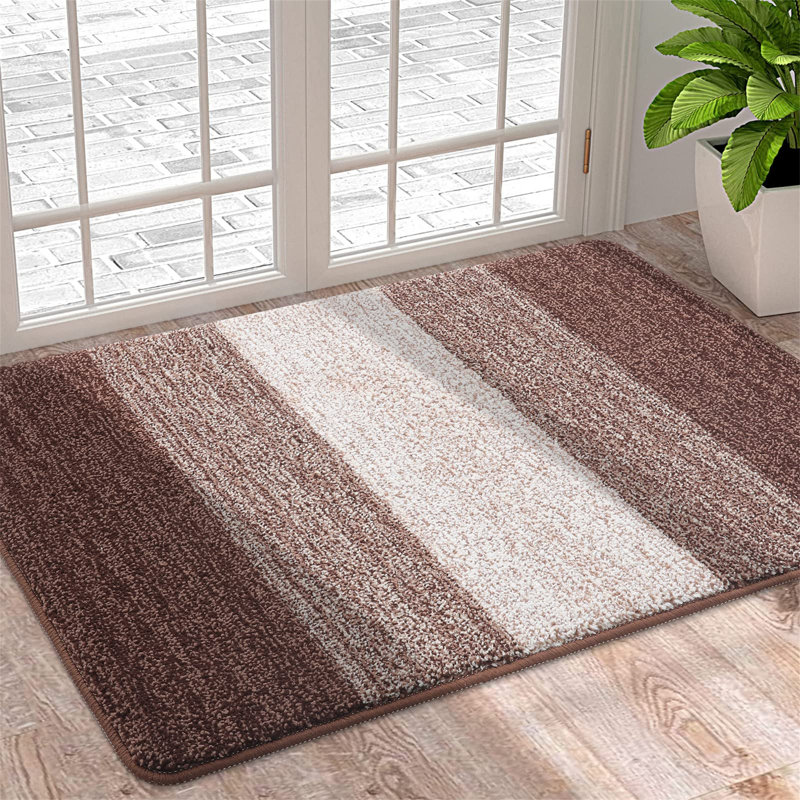 Sydnie Non-Slip Doormat, Brown, 80cm W x 50cm L