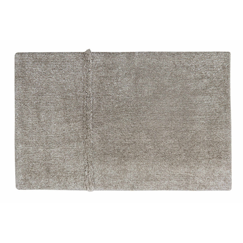 Sheep Of The World Hand Tufted Wool Area Rug in Sheep Brown, Rectangle 5'7" x 7'10"