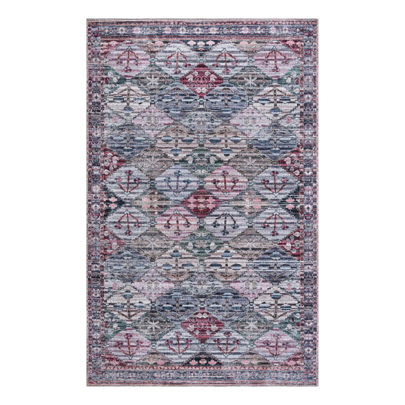 Hazlett Chenille Geometric Indoor Rug, Rectangle 5'3" x 8'