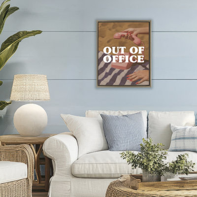 Cadre flottant pour téléphone rose Out of Office, par Lil 'Rue