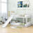 Twin Over Twin House Bunk Bed with Slide-1959842469