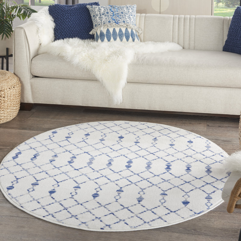 Tapis ivoire Harriet, Rond 5 pi