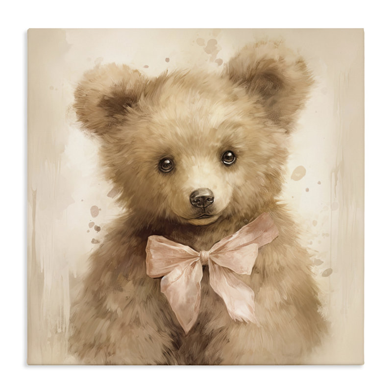 «Little Baby Bear Canvas», conception par Tina LeCour, H 17 po x l 17 po