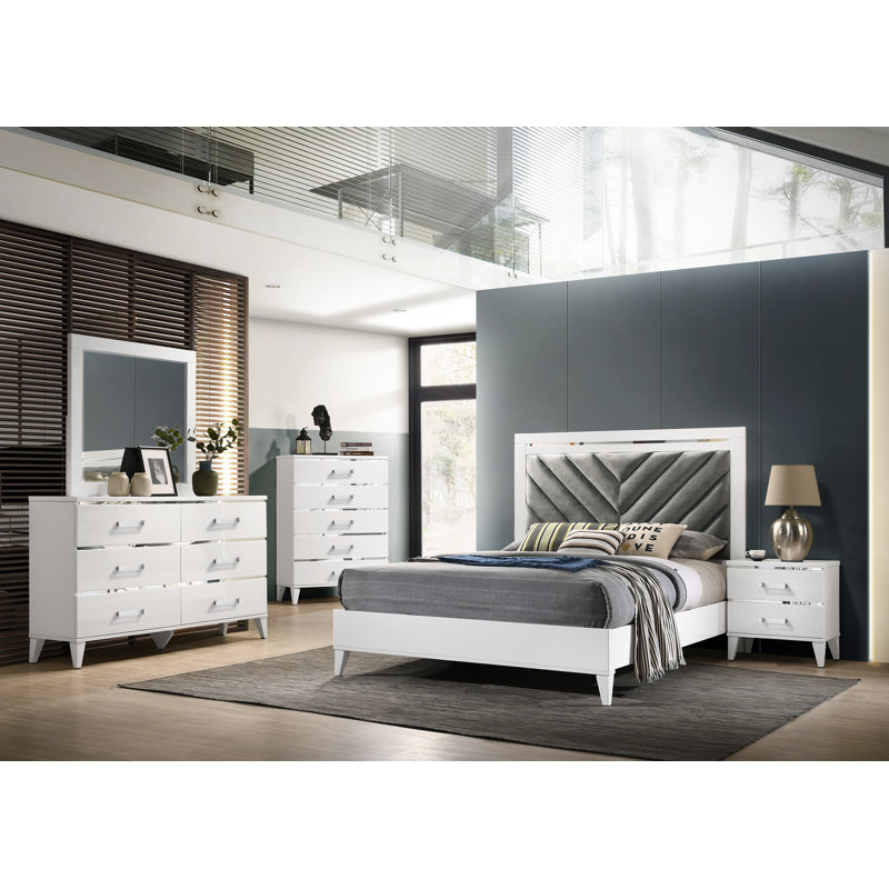 Grand lit plateforme Fulvius, Grand, Black