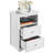 Anitrea 2-Drawer Wooden Nightstand with Open Shelf-1981874