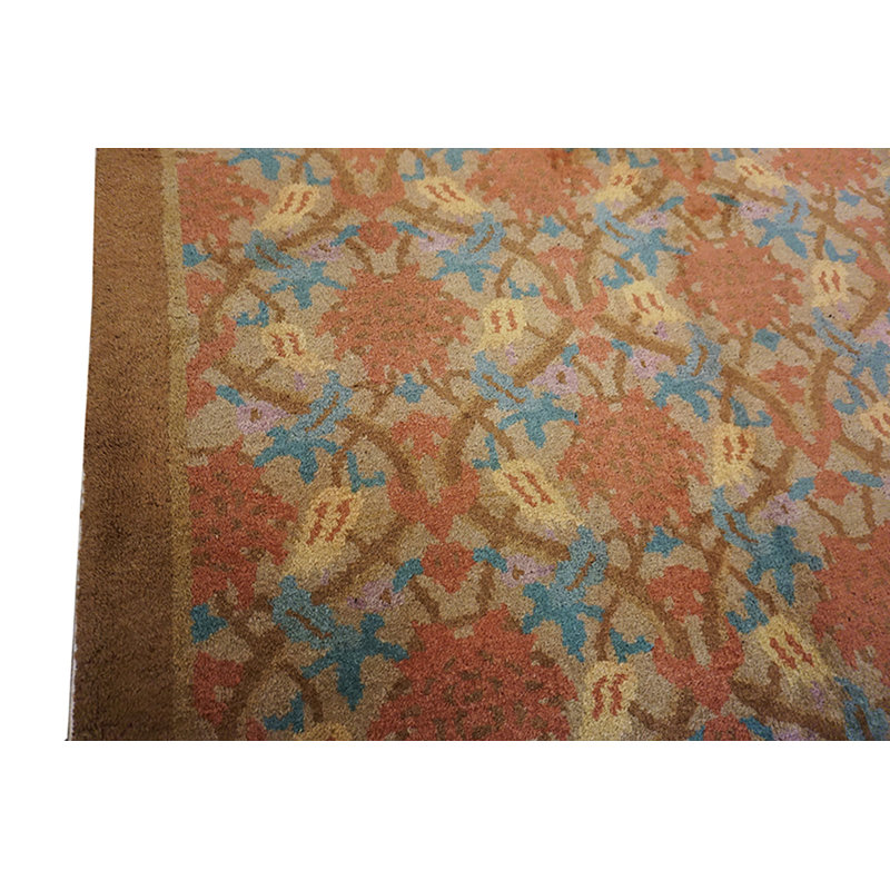 Soft Warm Color Antique Allover Design Chinese Art Deco Room Size Rug