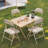 Crossland PU Leather Padded Folding Chairs-116864754