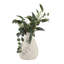 Vase floral embossé à motif floral en papier mâché rond pour décoration d'intérieur et de table