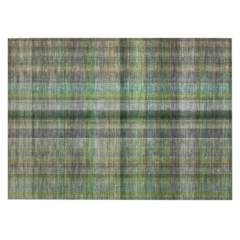 Tapis intérieur lavable antidérapant 2 pi x 3 pi vert