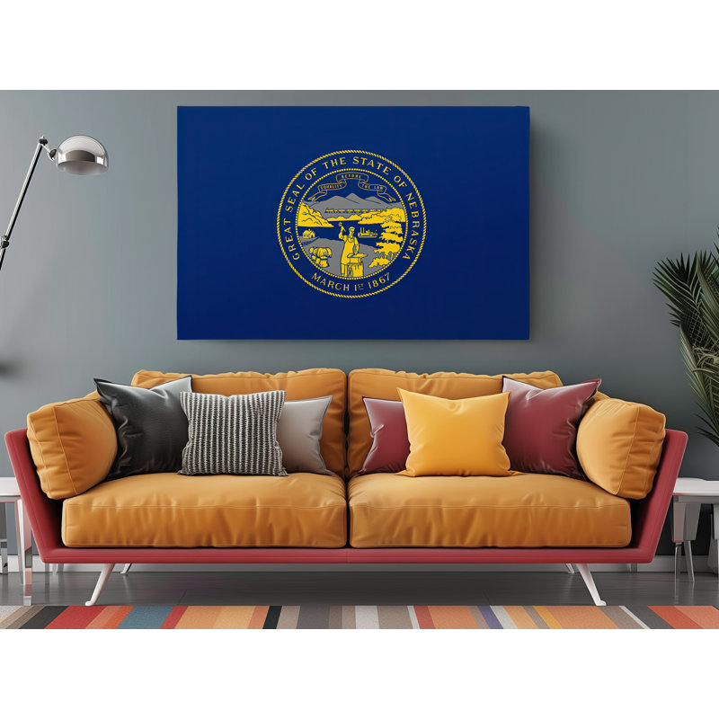 " Nebraska State Flag ", 45" W x 30" H