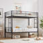 Structure de lit superposé simple en métal avec échelle Aafke Kids-573259553