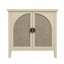 Rattan 2 Door Cabinet, Suitable For Bedroom, Living Room, Study