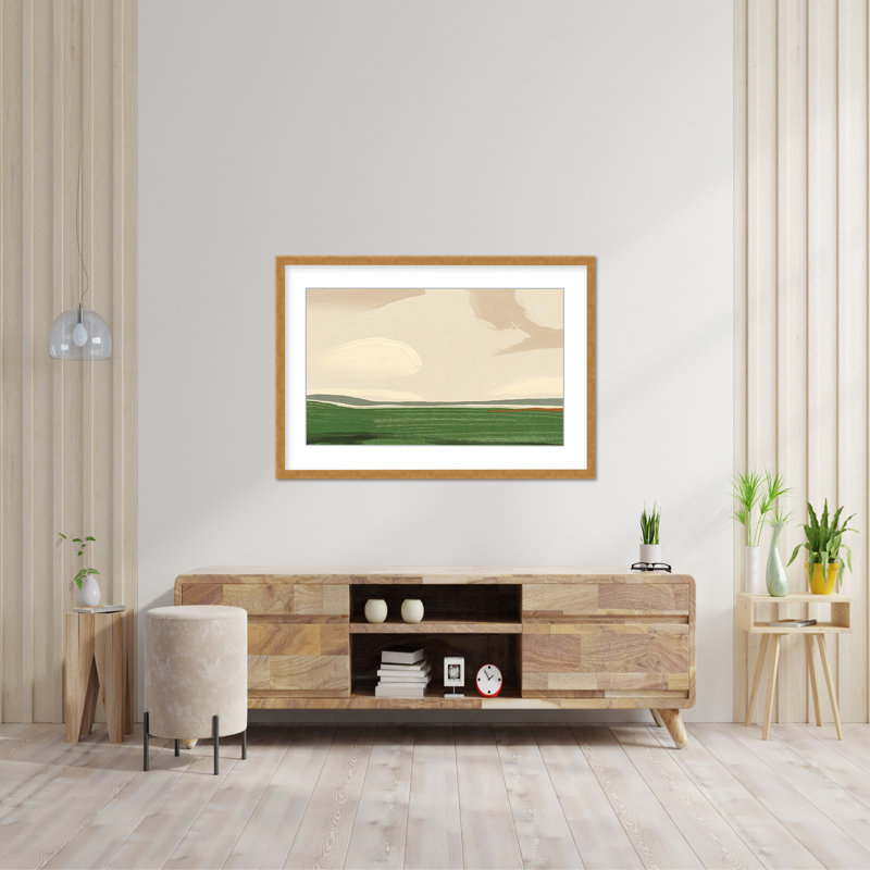 Nature Inspired Ethereal Horizons: Sky And Field In Grand Scale, 16" H x 20" W