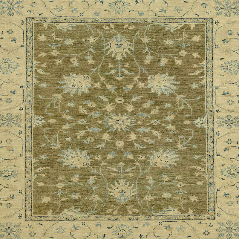 Abstract Indoor Rug, Square 5'