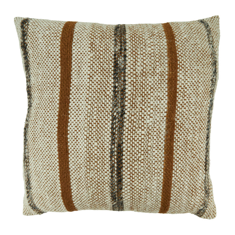 Gillespie Collection Striped Cotton Reversible Throw Pillow, Pillow Cover Only - No Insert