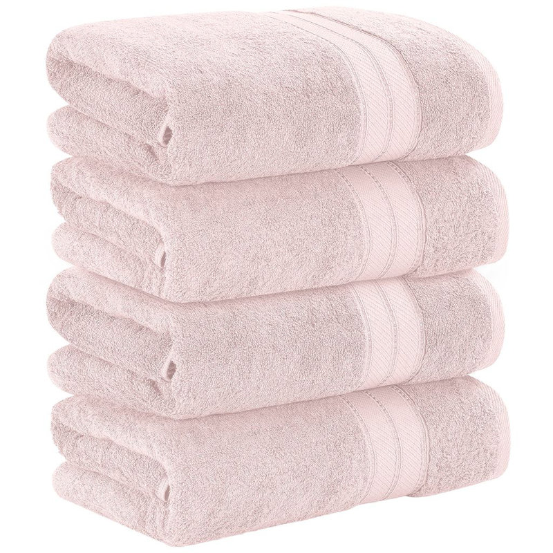 Modern Threads 4-Pack SpunLoft™ Bath Sheet Set, Blush