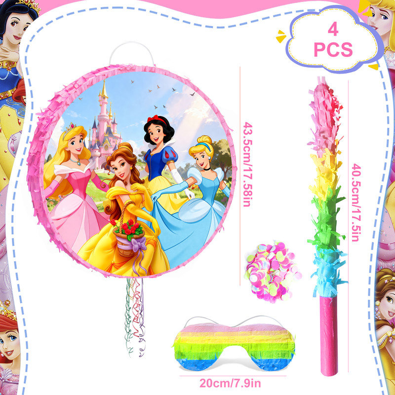Princesse Pinata, lot de 4 pièces Princess Pinatas