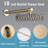 10 Inches Wall Mounted Shower With High Pressure Rain Shower Head And 5-Function Handheld Shower Head-118534747