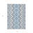 HomeRoots 3' X 5' Navy Blue And Denim Blue Geometric Washable Indoor Outdoor Area Rug