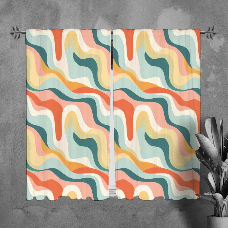 Kenshia Room Darkening Curtain, 20" W x 82" L