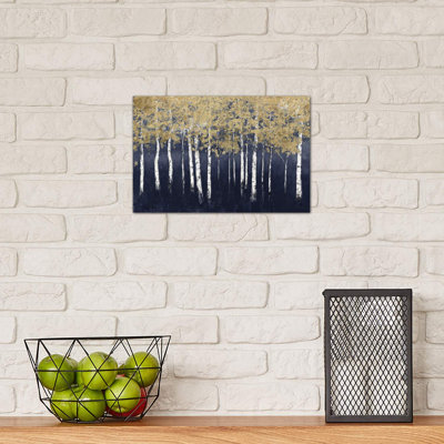 Shimmering Forest Indigo by James Wiens - Wrapped Canvas Painting