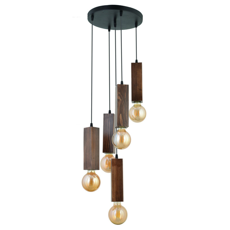Luminaire suspendu sphère 5 lumières Berngerus
