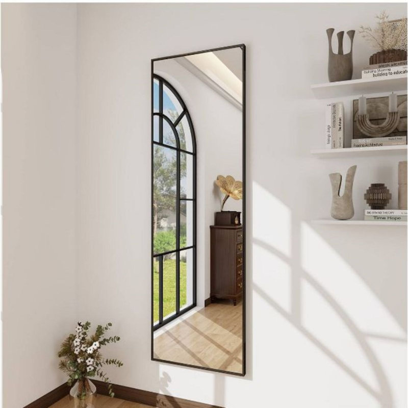 Miroir de plancher pleine longueur FL, Noir, 53,74 po x 19,69 po