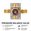 Robinet de baignoire et de douche avec valve brute-70820474