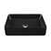 Concorde Rectangle Ceramic Vessel Sink, Matte Black