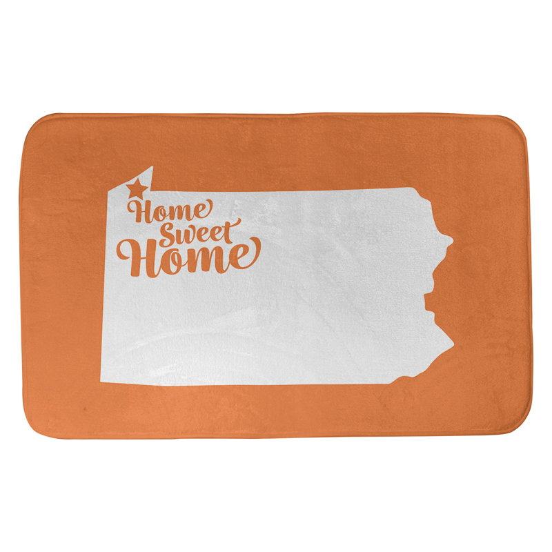 Tapis pour salle de bain allentown pennsylvanie, l 21 po x L 34 po, Rose, Érié