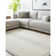 Rectangle Analeya Wool Area Rug with Non-Slip Backing