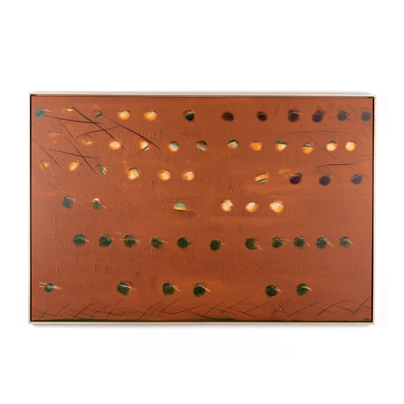 X Spot Rust Painting by Jamie Beckwith, 32" H x 48" W x 2" D