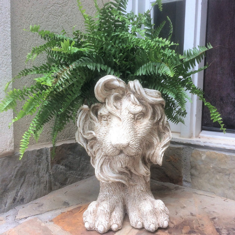 Pot à fleurs Muggly's, Blanc antique, H 18 po x l 11,5 po x P 12 po