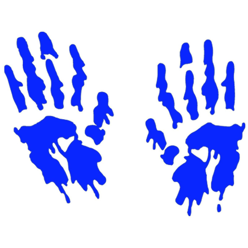 Abstract Window Decal, Blue
