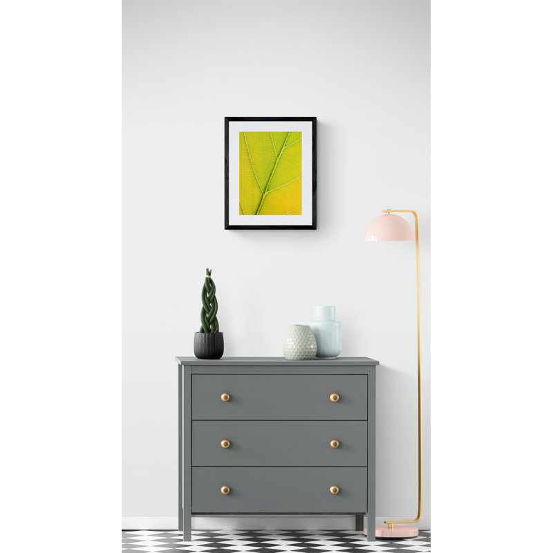 Autumn Leaf by Philippe Monthoux, Black Framed Canvas, 32" H x 24" W