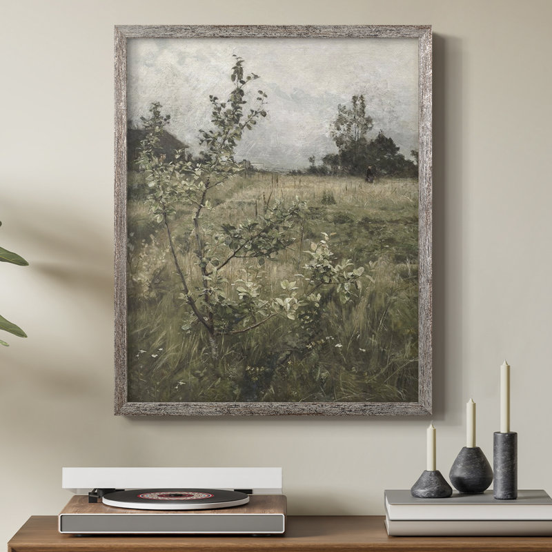 «Vintage Landscape CCLVII», reproduction encadrée - bois massif, H 11 po x l 9 po