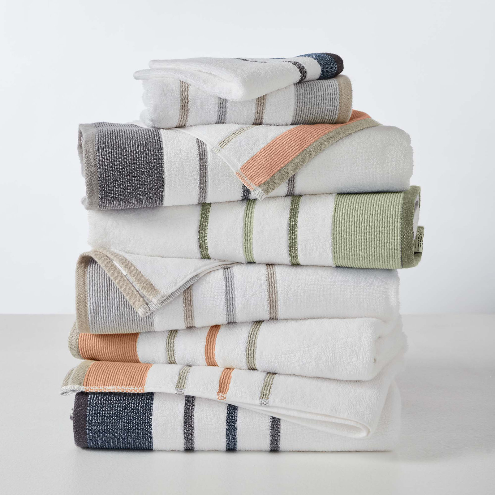 Deanthony Luxury Cotton Decorative, Dusty Rose/Cappuccino, Hand Towels - 4 Pack