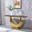 Octavio Faux Marble Console Table